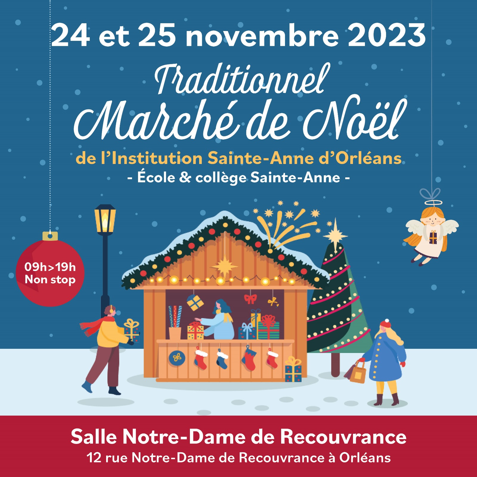Marché de Noël 2023 format carré RS
